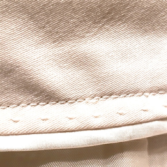 ANN TAYLOR CREAM TUXEDO PANT SATIN TRIM SZ 6 - Picture 8 of 8